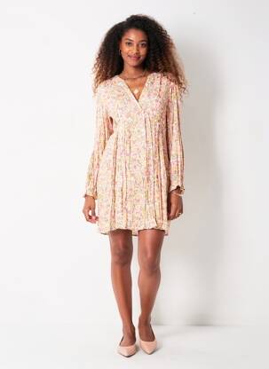 Rochie scurtă mâneci lungi mâneci lungi galben LPB LES PETITES BOMBES  femeie