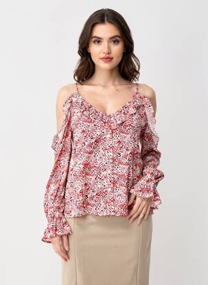 Top mâneci lungi mâneci lungi roz FREEMAN T.PORTER femeie