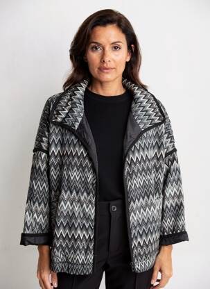 Jachete casual croială dreaptă negru CECILE WANG femeie