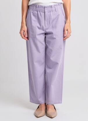 Pantalon drept elasticitate mărime normală violet HOD femeie