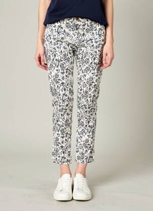 Pantalon 7/8 elasticitate mărime normală alb HOD femeie