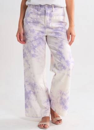 Pantalon evazat mărime normală mărime normală violet FIVE femeie