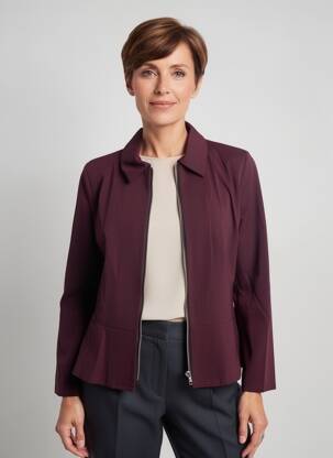 Jachete casual croială cambrată violet GEVANA femeie