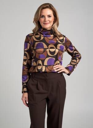 Tricou mâneci lungi mâneci lungi violet GEVANA femeie