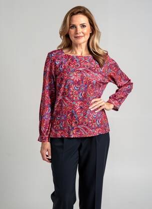 Top mâneci lungi mâneci lungi roz GEVANA femeie