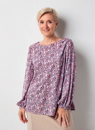 Tricou mâneci lungi mâneci lungi roz GEVANA femeie