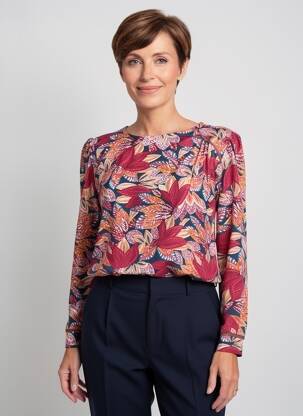 Top mâneci lungi mâneci lungi portocalie GEVANA femeie
