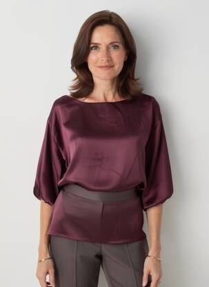 Top mâneci lungi mâneci lungi violet GEVANA femeie
