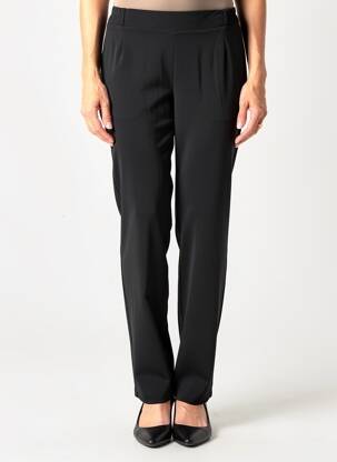 Pantalon slim talie elastică mărime normală negru GEVANA femeie