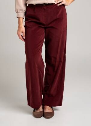 Pantalon drept elasticitate mărime normală roșu GEVANA femeie