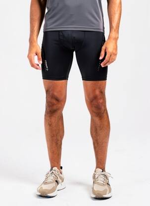 Pantalon de ciclism elasticitate mărime normală negru CRAFT bărbat