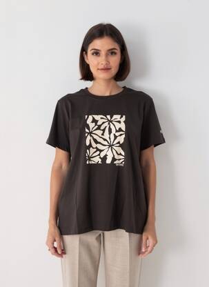Tricou croială dreaptă mâneci scurte negru REGATTA femeie