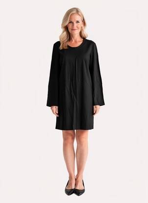 Rochie scurtă mâneci lungi mâneci lungi negru GEVANA femeie
