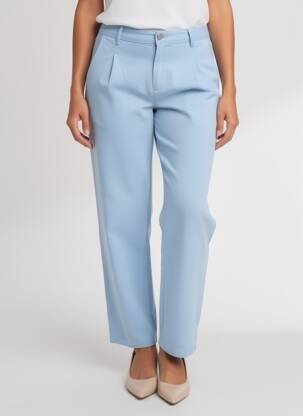 Pantalon drept elasticitate mărime normală albastru HOD femeie
