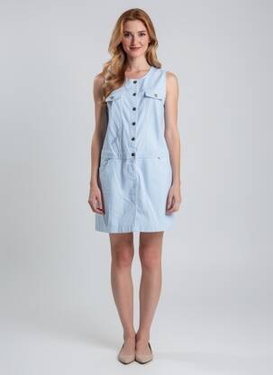 Rochie scurtă fără mâneci fără mâneci albastru RIVER WOODS femeie