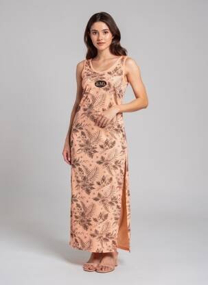 Rochie lungă fără mâneci fără mâneci portocalie VON DUTCH femeie