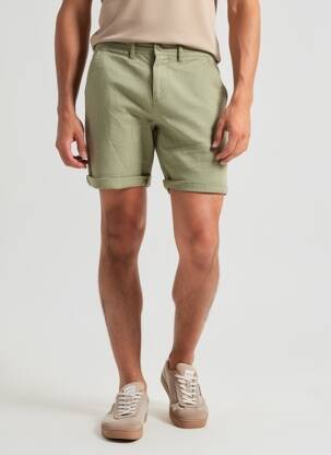 Bermudă țesătură denim talie joasă verde DEELUXE bărbat