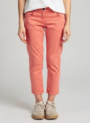 Pantalon 7/8 elasticitate mărime normală portocalie TONI femeie