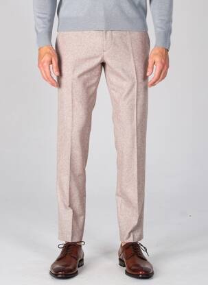 Pantalon chino închidere cu fermoar sub clapetă cu cârlig mărime normală roz PIERRE CARDIN bărbat
