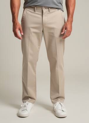 Pantalon chino elasticitate mărime normală bej BRÜHL bărbat