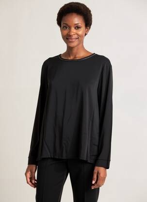 Tricou mâneci lungi mâneci lungi negru MARIA BELLENTANI femeie