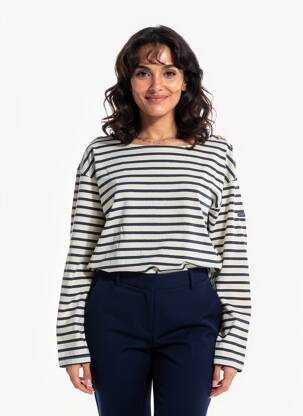 Tricou mâneci lungi mâneci lungi albastru LE PETIT BAIGNEUR femeie