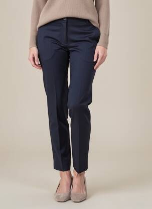Pantalon slim elasticitate mărime normală albastru MARIA BELLENTANI femeie