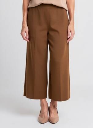 Pantalon 7/8 elasticitate mărime normală maro MARIA BELLENTANI femeie