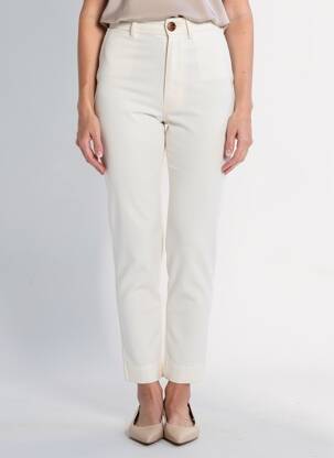 Pantalon 7/8 mărime normală mărime normală alb AMLUL femeie