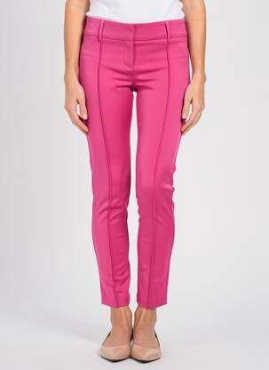 Pantalon slim țesătură poplin mărime normală roz PATRIZIA PEPE femeie