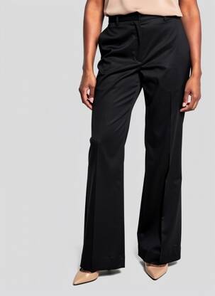 Pantalon evazat elasticitate mărime normală negru LAURENCE BRAS femeie