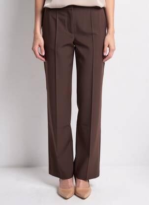 Pantalon drept elasticitate mărime normală maro SAMSOE & SAMSOE femeie