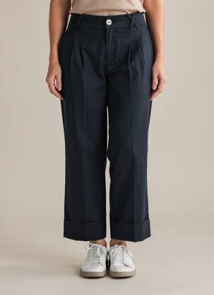 Pantalon drept elasticitate mărime normală albastru HANA SAN femeie