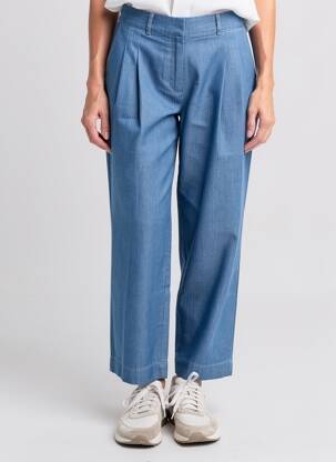 Pantalon drept elasticitate mărime normală albastru HANA SAN femeie