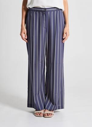 Pantalon larg închidere cu fermoar sub clapetă cu nasturi mărime normală albastru GERARD DAREL femeie