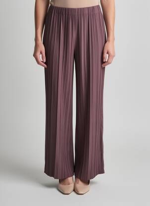 Pantalon larg croială fluidă mărime normală maro SAMSOE & SAMSOE femeie