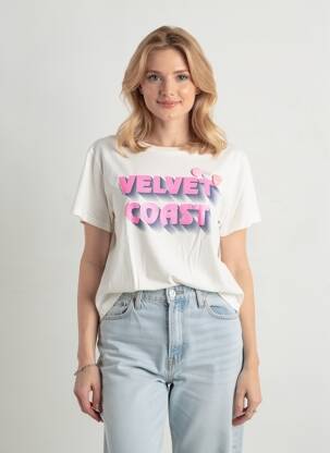 Tricou croială dreaptă mâneci scurte alb NEWTONE femeie