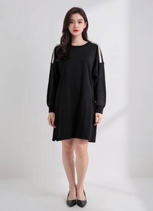 Rochie scurtă mâneci lungi mâneci lungi negru VILA femeie