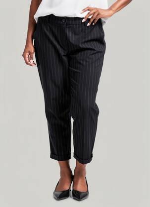 Pantalon 7/8 talie cu cleme mărime normală negru IMPERIAL femeie