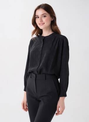 Cămașă mâneci lungi mâneci lungi negru SACRÉCOEUR femeie