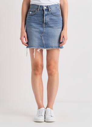 Fustă scurtă buzunare albastru LEVI'S femeie