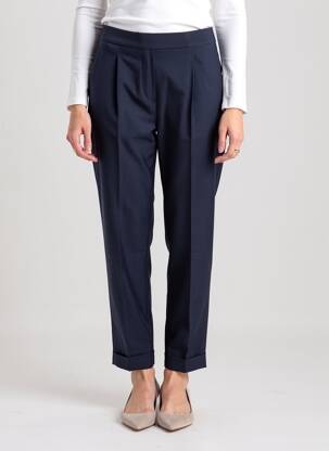 Pantalon slim talie elastică mărime normală albastru TOMMY HILFIGER femeie
