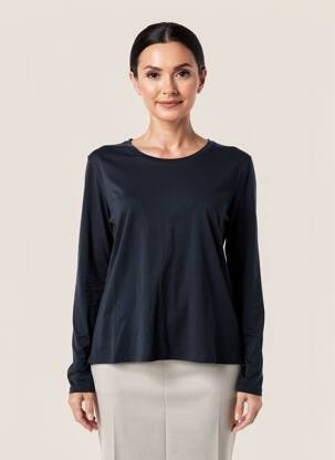 Tricou mâneci lungi mâneci lungi albastru ANONYM APPAREL femeie