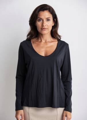 Tricou mâneci lungi mâneci lungi albastru ANONYM APPAREL femeie