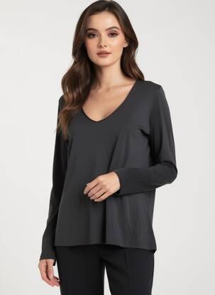 Tricou mâneci lungi mâneci lungi negru ANONYM APPAREL femeie