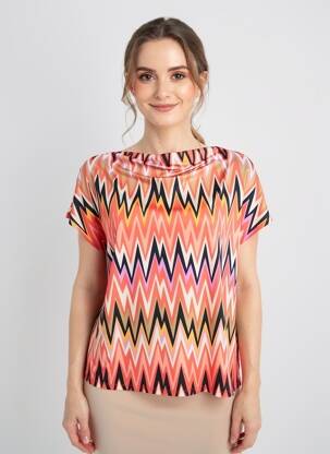 Top elasticitate mâneci scurte roz BETTY BARCLAY femeie