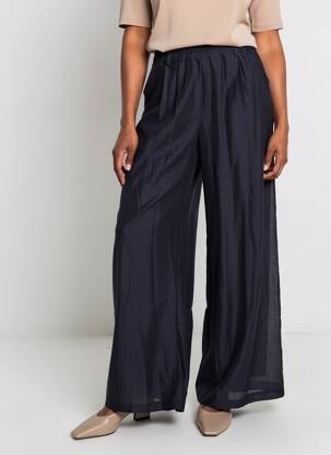 Pantalon larg țesătură crep mărime normală albastru TINSELS femeie