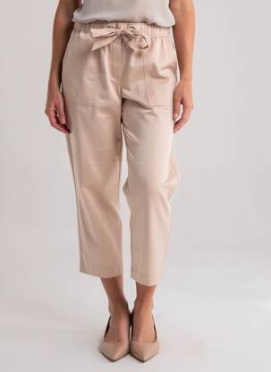 Pantalon 7/8 talie elastică mărime normală roz BETTY & CO femeie