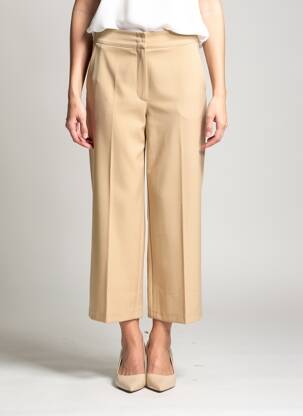 Pantalon 7/8 talie elastică mărime normală bej BETTY BARCLAY femeie