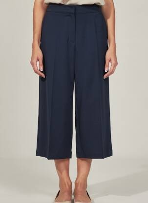 Pantalon 7/8 talie elastică mărime normală albastru BETTY BARCLAY femeie